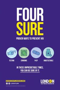 Be Sure Know The Four proven ways to prevent HIV including testing,condoms, PrEP and U=U