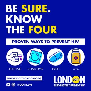 Be Sure Know The Four proven ways to prevent HIV including testing,condoms, PrEP and U=U