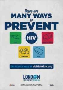 Previous campaign stating There are many ways to prevent HIV